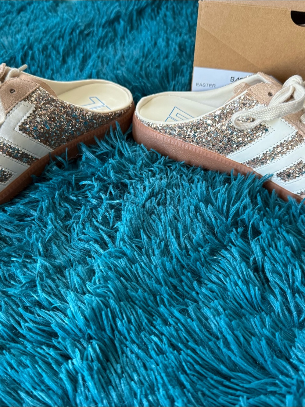 Back 70 EASTER in GLITTER GOLD Backless Sneakers🪩👟 - Picture 7 of 10